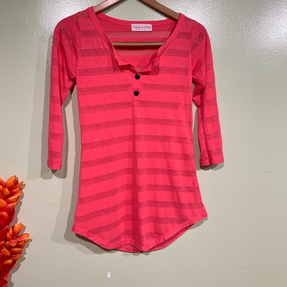 Pretty in Pink Tops or Swim Suit Cover Ups